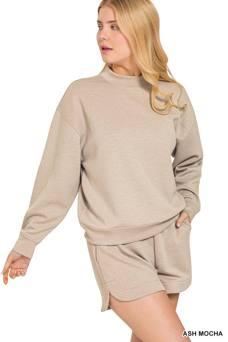 0822 Scuba Pullover & Shorts 2PC Set SI-28647