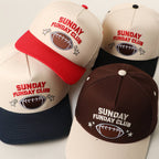 SUNDAY FUNDAY CLUB Embroidered Football Two-Tone Trucker Hat