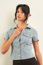 11314-PINSTRIPE DENIM SHIRTS