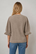 The Sweet Ruffle Sleeve Sweater
