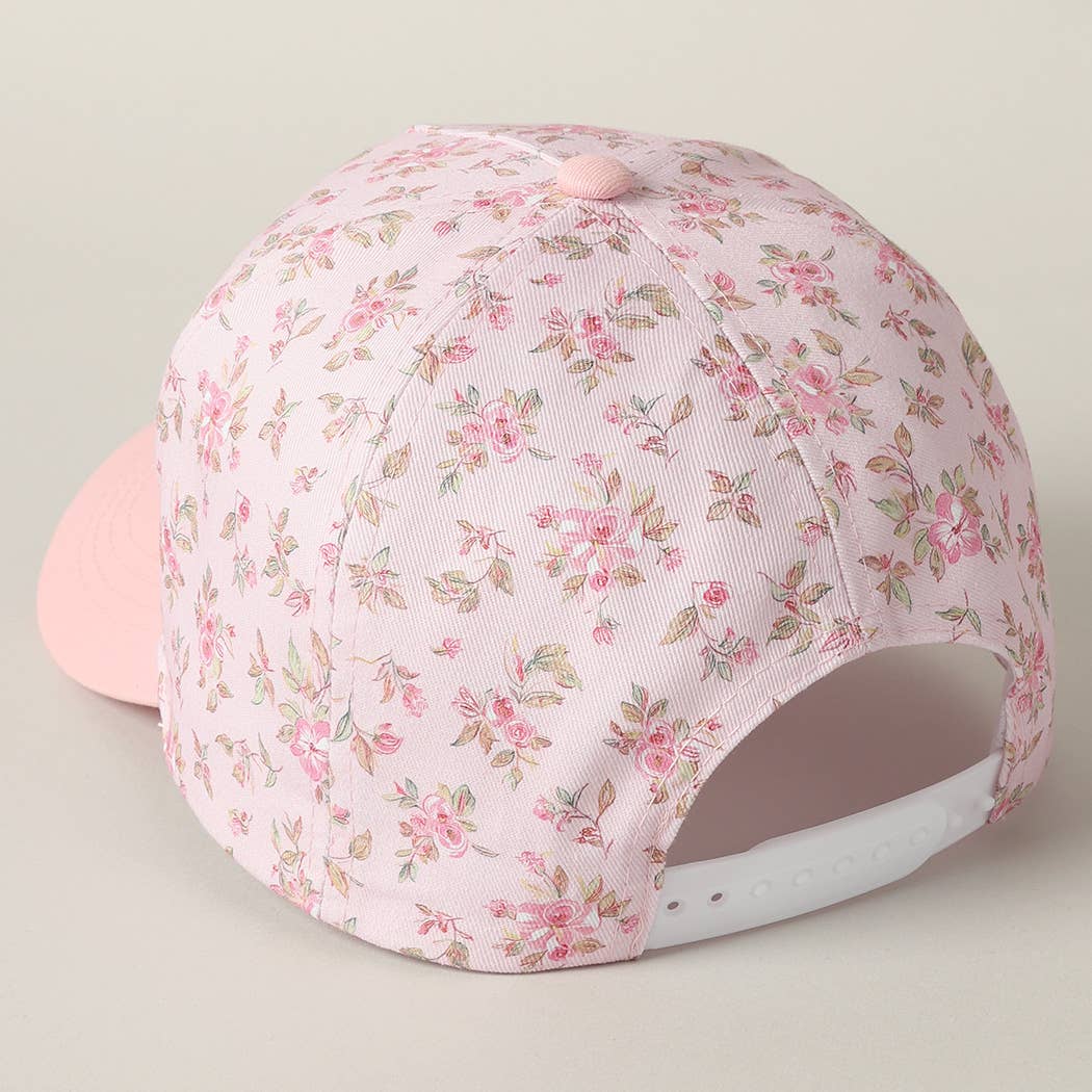 HONEY Embroidered Flower PatternTrucker Hat