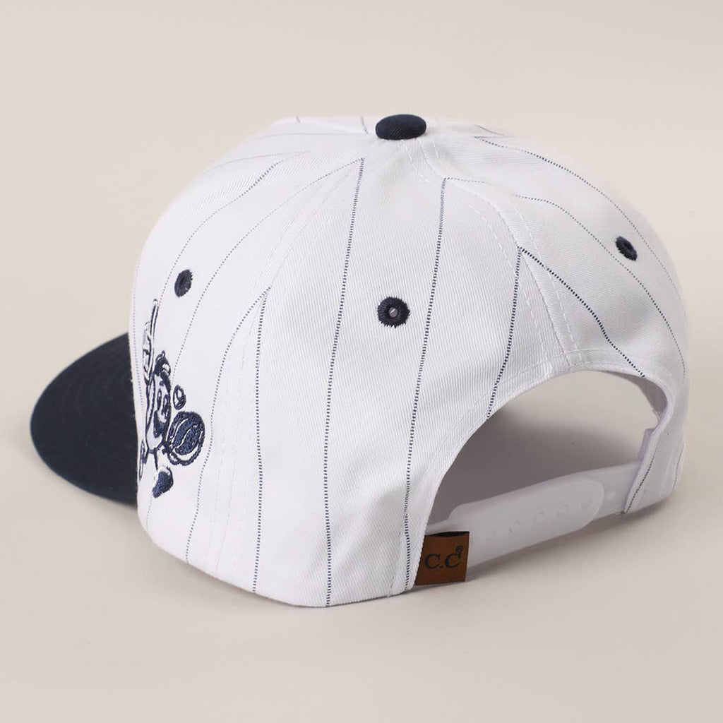 Take Me Out to the Ballgame Pinstripe Trucker Hat