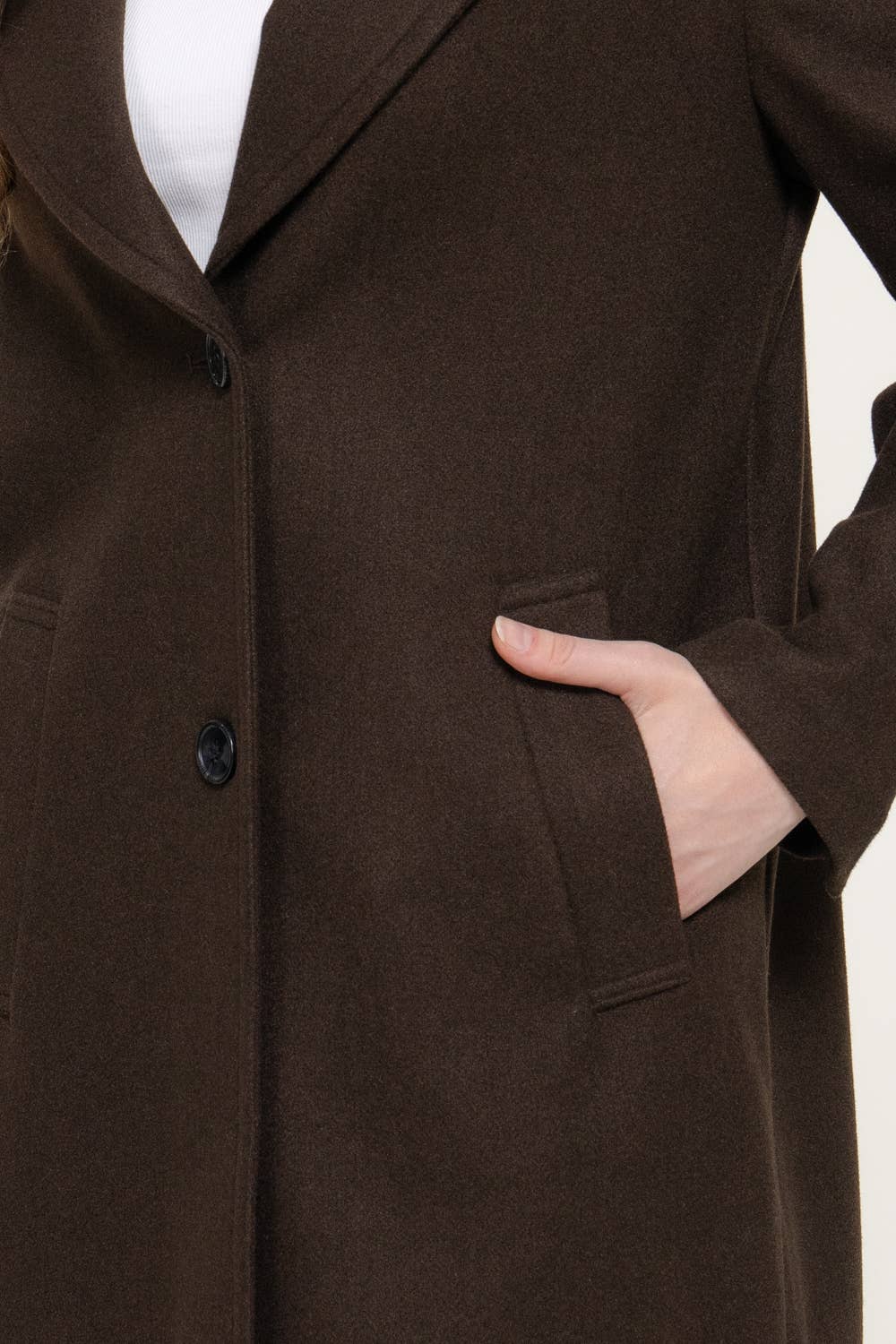 Long Sleeve Soft Long Coat