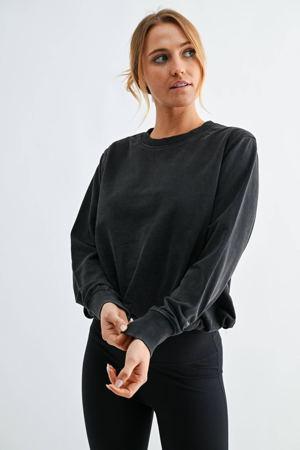 Mineral Cloud Bubble Hem Pullover