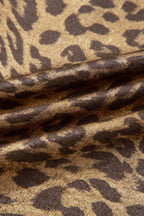 PRETTY BASH Metallic Leopard 3/4 Sleeve Blouse