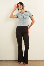 11314-PINSTRIPE DENIM SHIRTS
