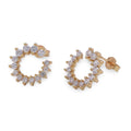 Dainty Gold Cluster Stud Earrings