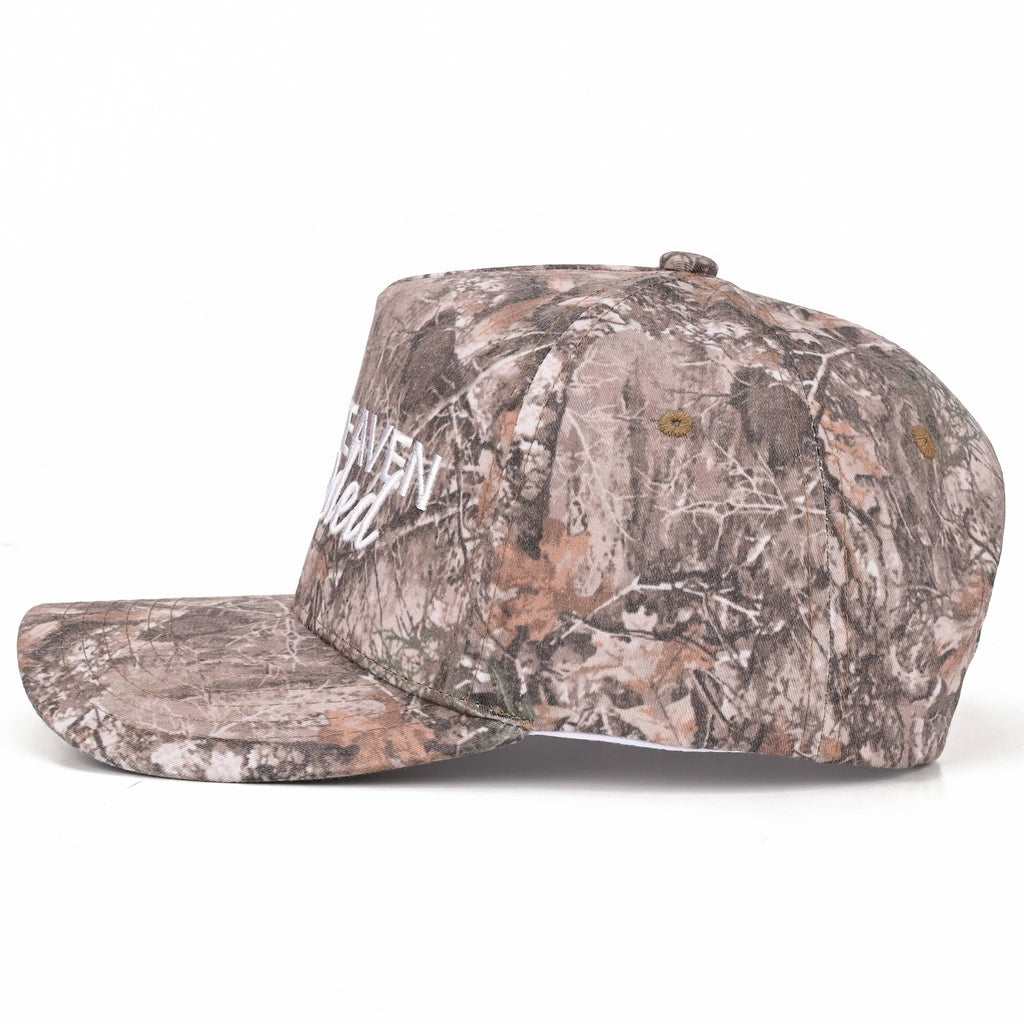 MAKE HEAVEN CROWDED Letter Embroidered Trucker Hat