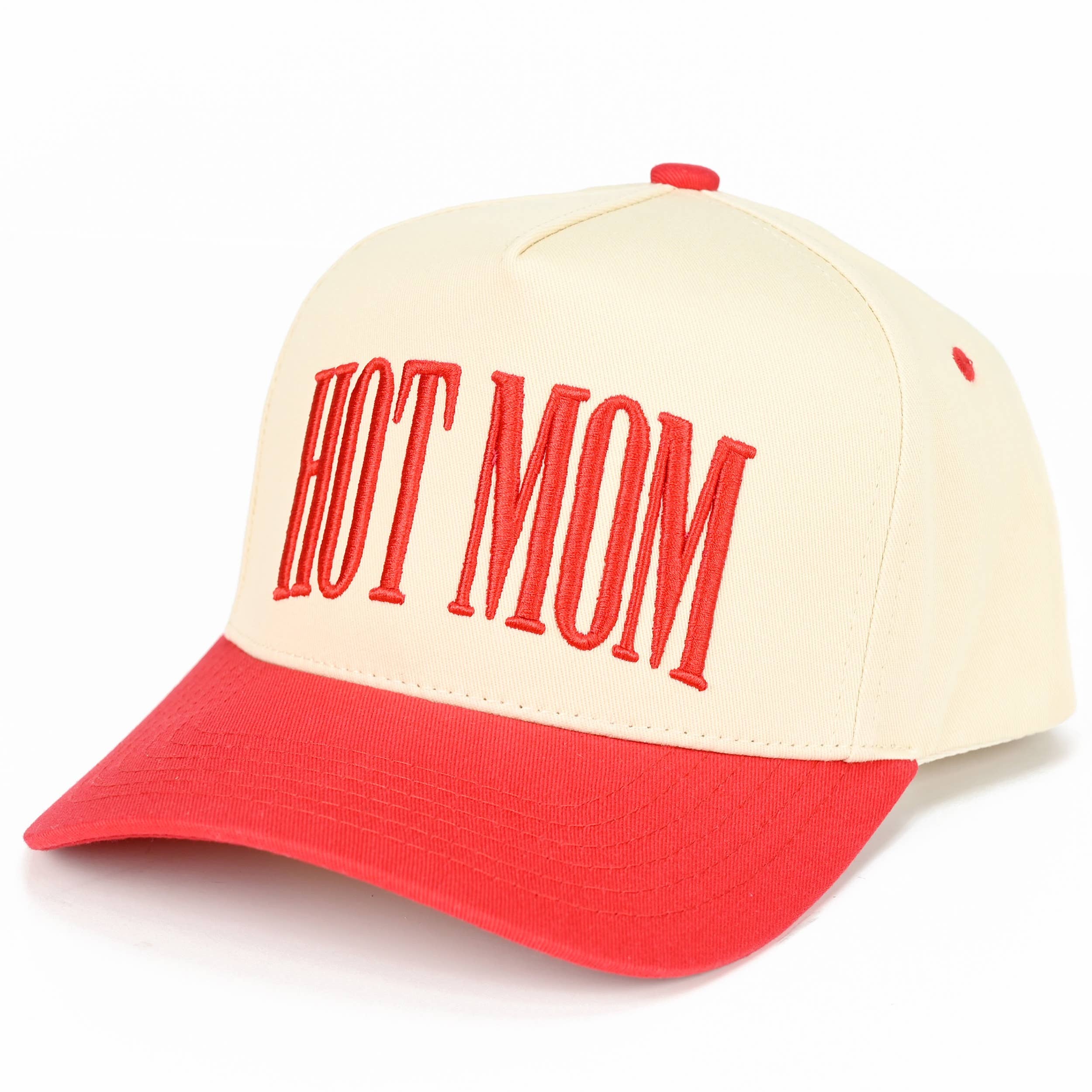 HOT MOM Letter embroidered Trucker Hat