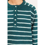 Stripe Henley Sweater