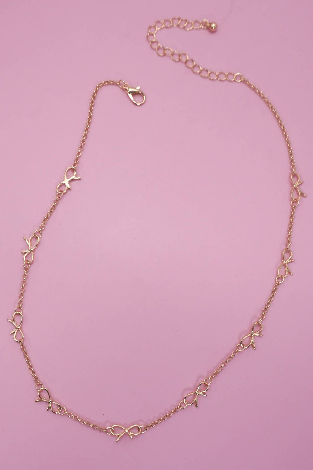 CUTOUT BOW STATION NECKLACE | 80N91531