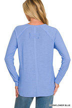 Cotton Slub Jersey Long Sleeve Tee Shirts