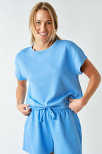 Luxe Sand Wash Rib Classic Tee Set
