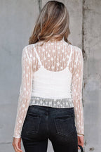 Floral Lace Long Sleeve Fit Top