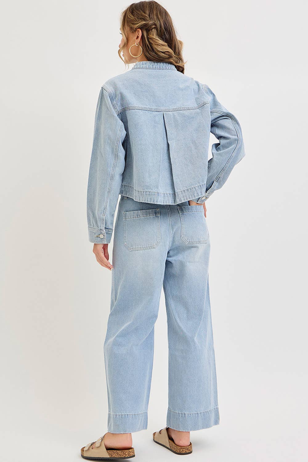 WIDE LEG  DENIM JEANS