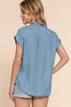 Dolman Short Sleeve Tencel Shirt