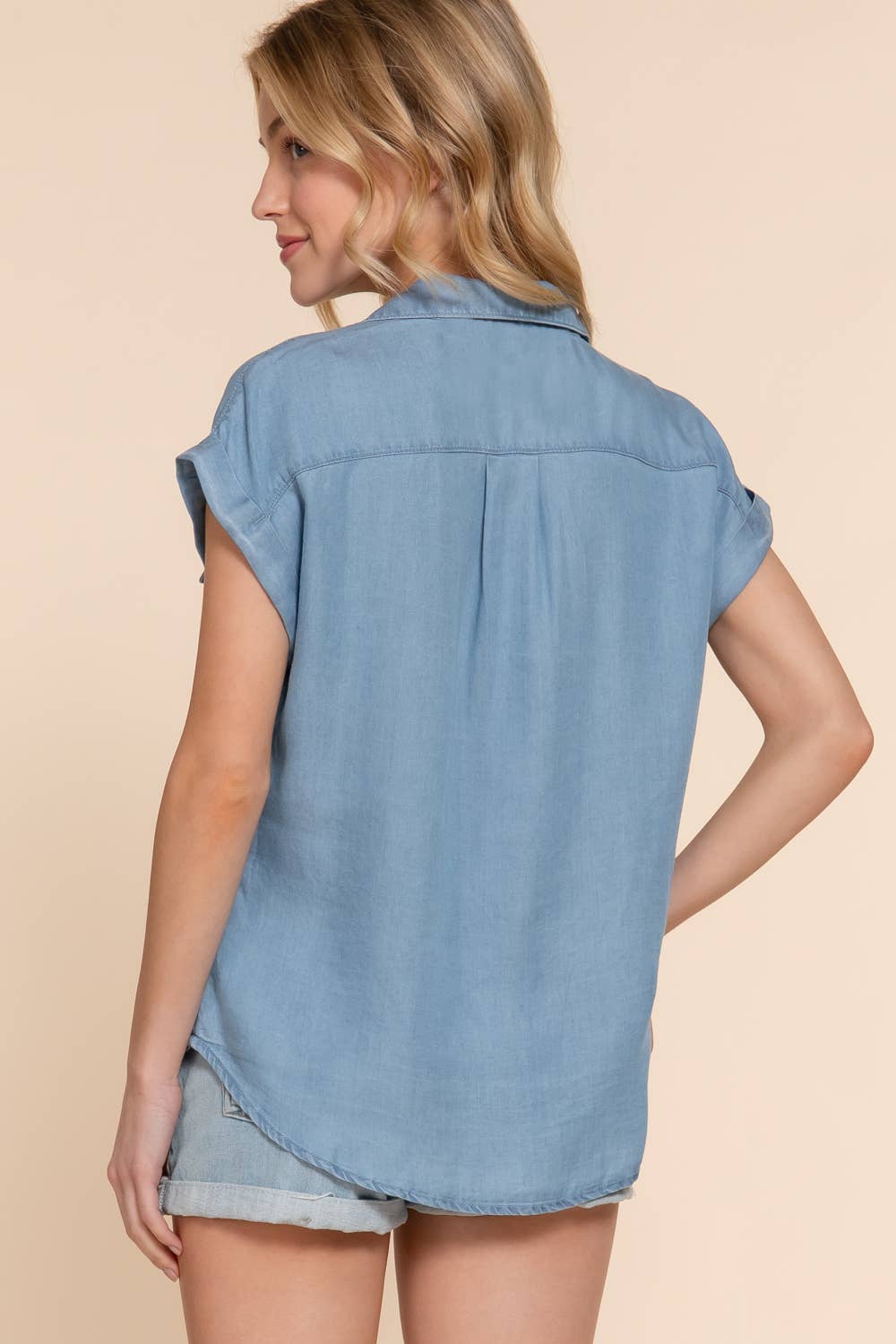 Dolman Short Sleeve Tencel Shirt