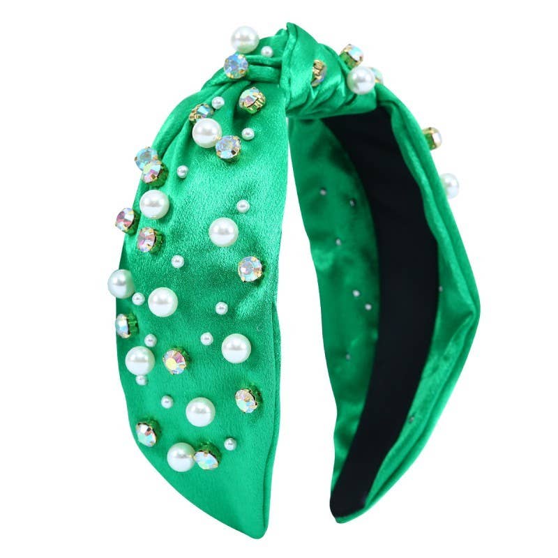 CHRISTMAS RHINESTONE PEARL HEADBAND