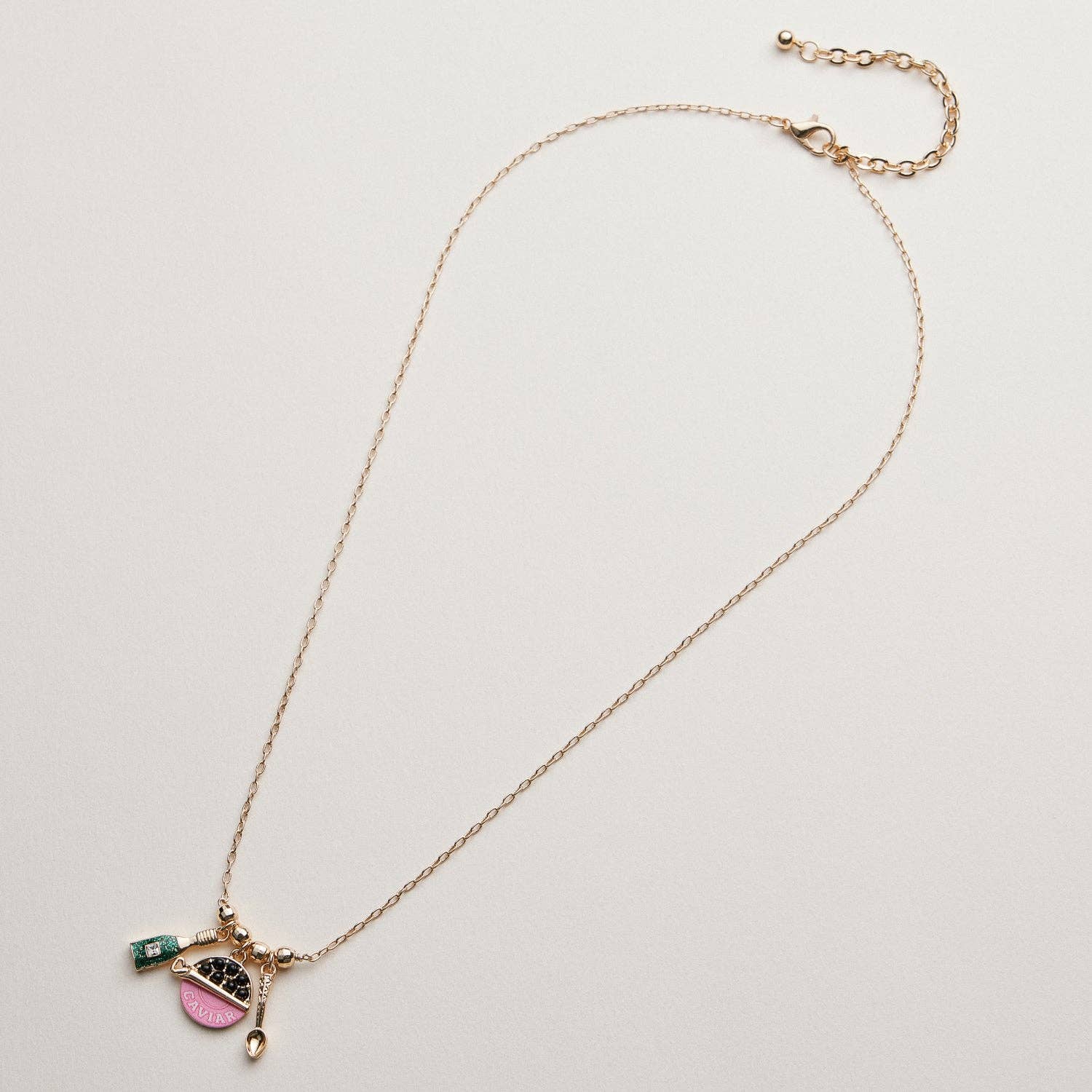 Caviar Charm Necklace | Whimsical Pendant Jewelry