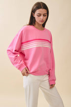 9150GK Retro Ombre Stripe Graphic Sweatshirt