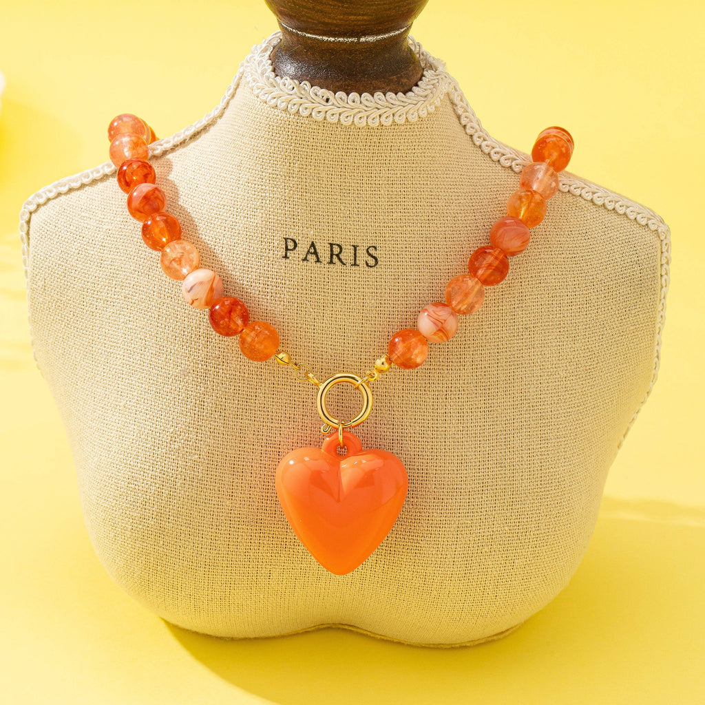 Sweetheart Beaded Heart Necklaces | 80N92994