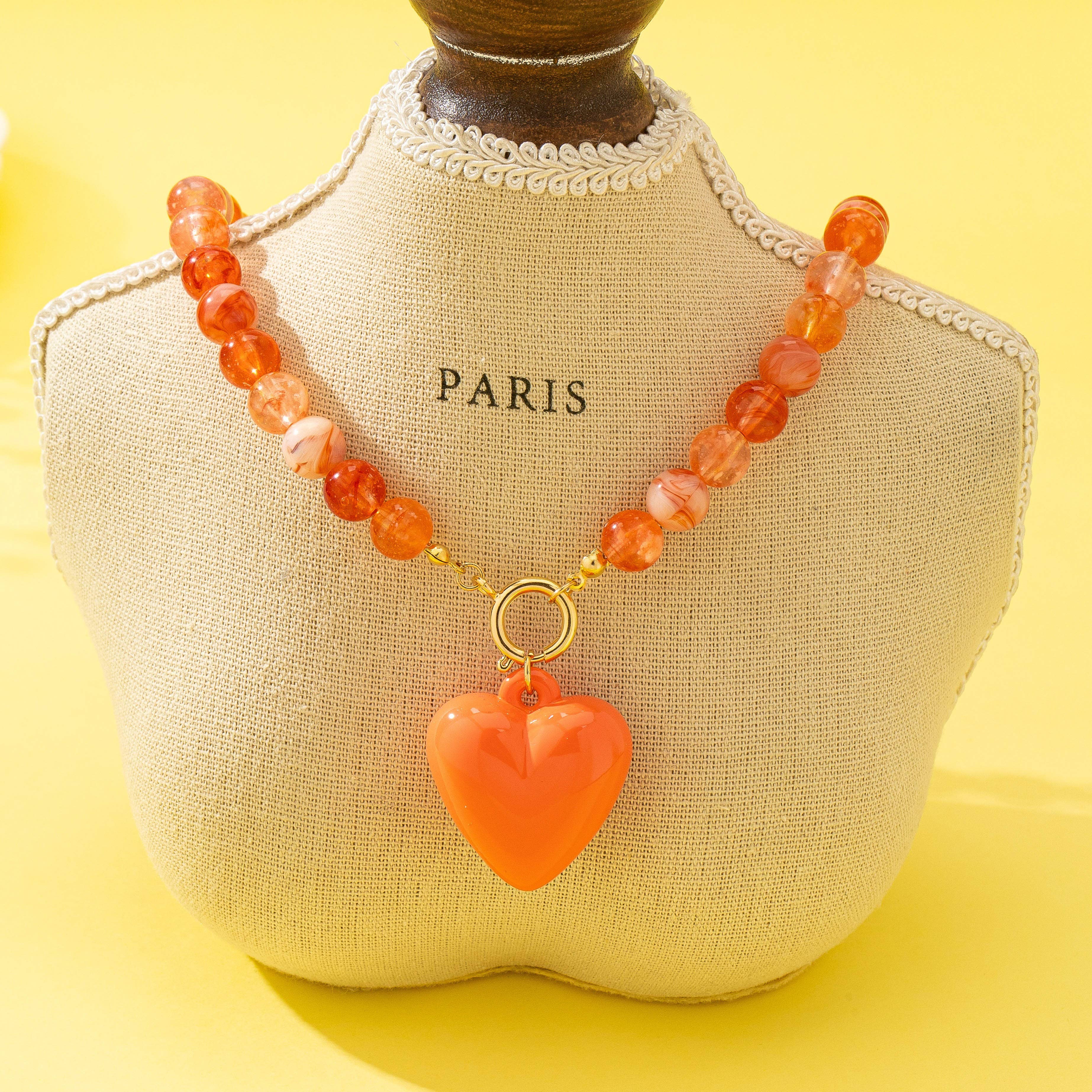 Sweetheart Beaded Heart Necklaces | 80N92994