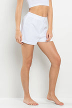 6116- SOLID HIGH WAIST SHORTS