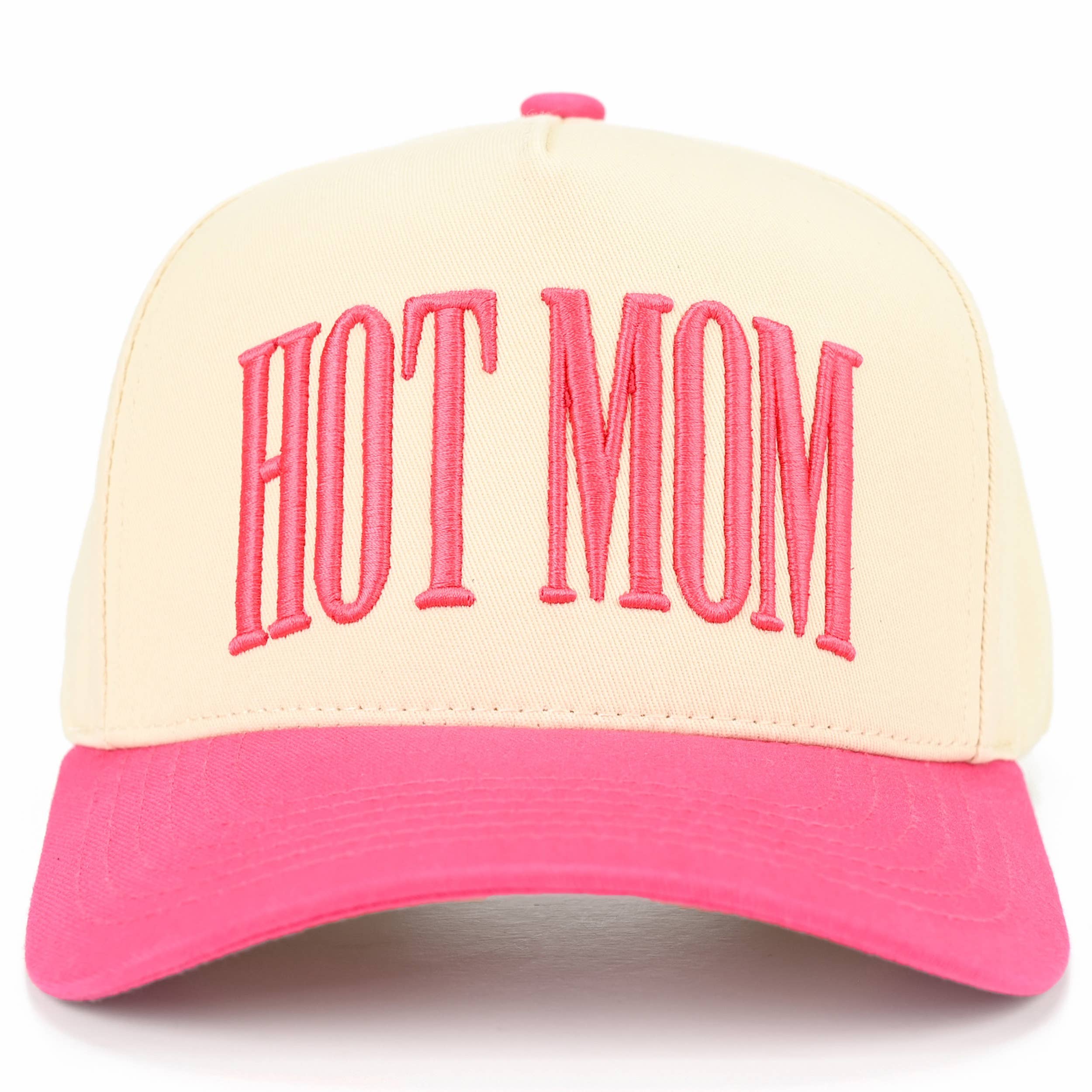 HOT MOM Letter embroidered Trucker Hat