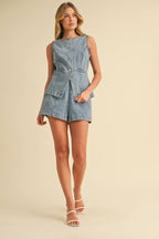 Abby Jean Vest + Shorts Set