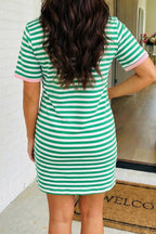 LAS Striped Tie Pocket Mini Dress (S-XL)