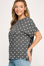 Polka Dot Pattern Top