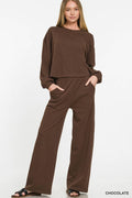 French Rib Pullover & Pants 2PC Set