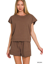 ....Cotton Top & Shorts 2PC Set SI-27829