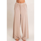Wide Leg Mineral Wash Pants