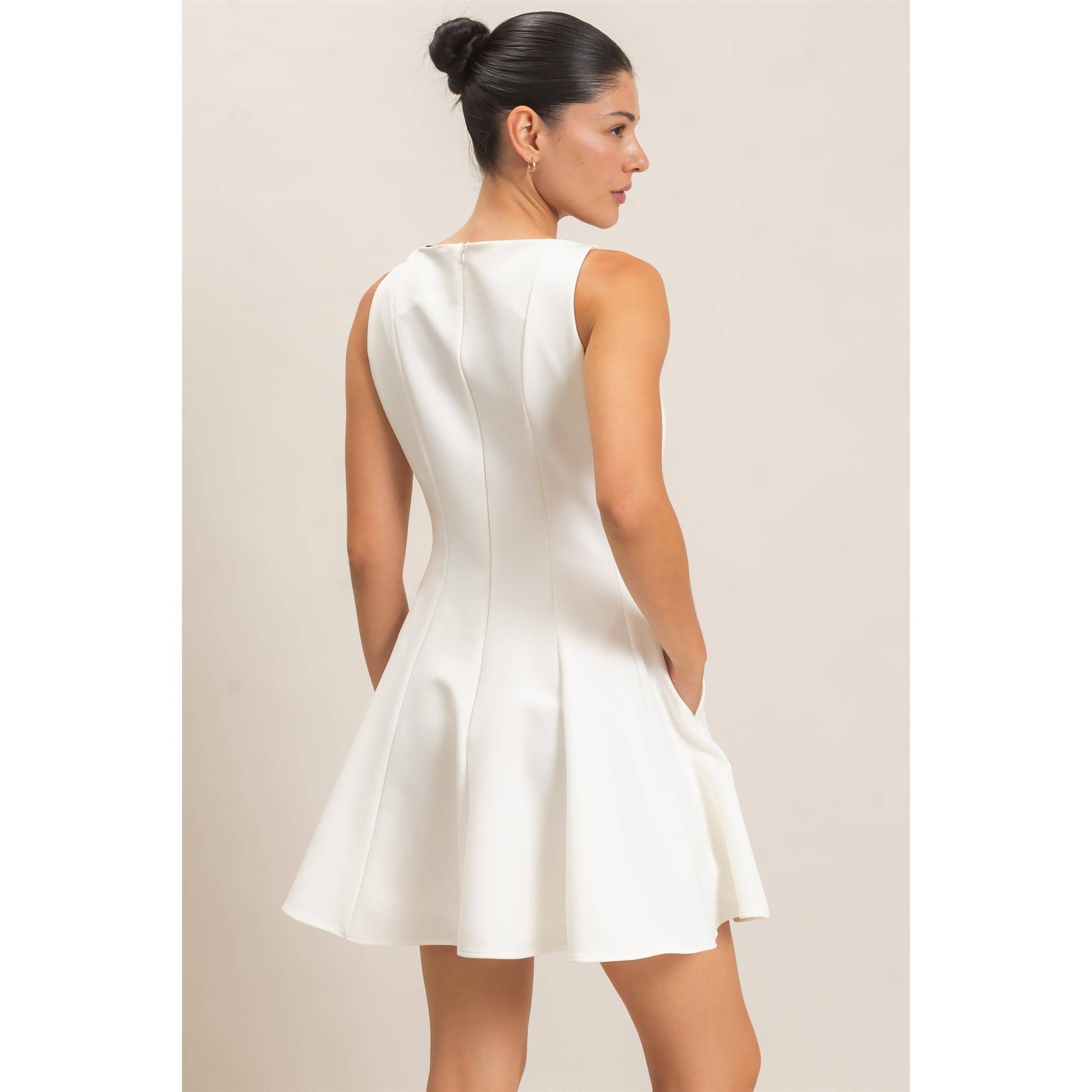 Sleeveless Fit And Flare Dress