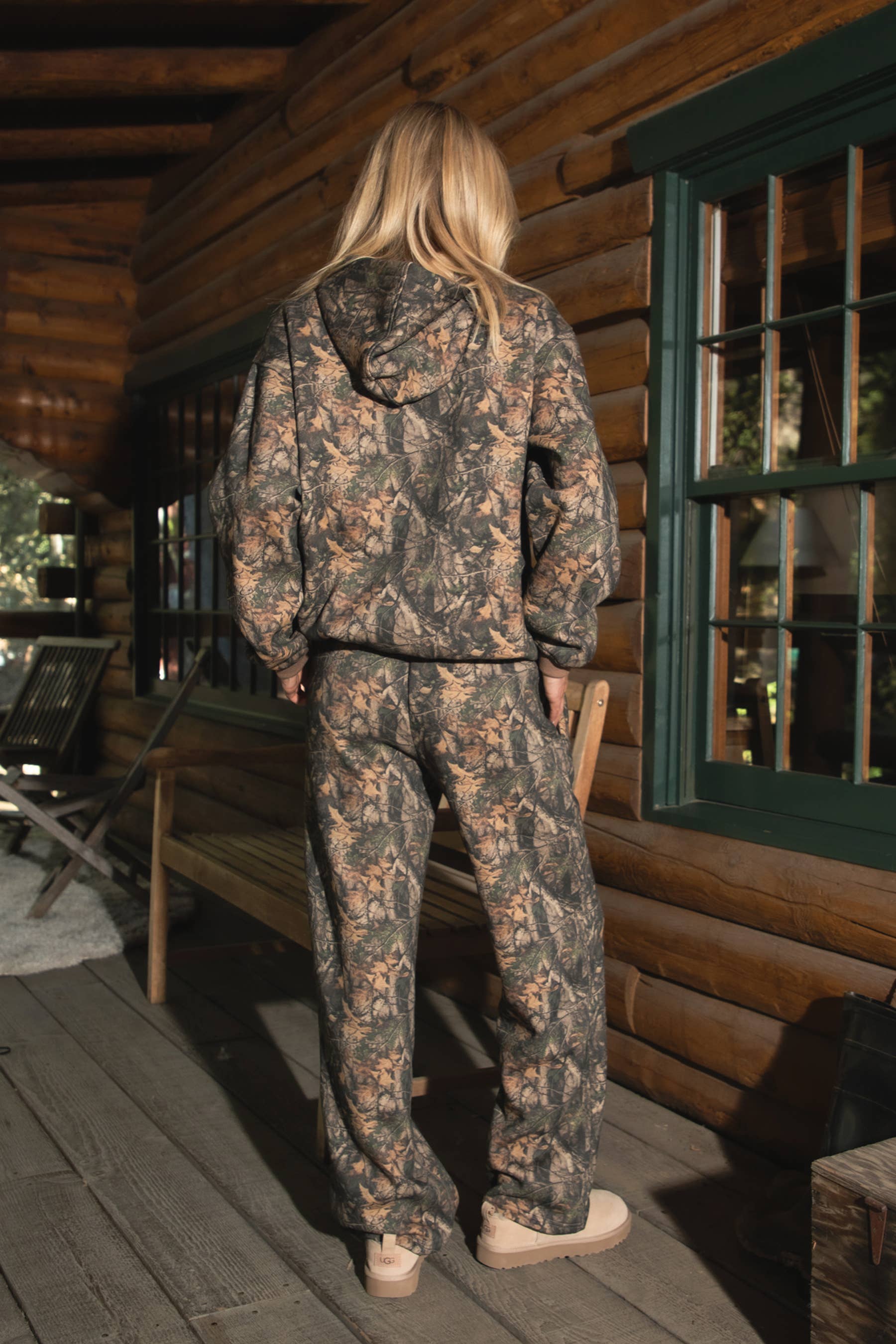 Dark Woodland Camo Lounge Fleece Sweatpants