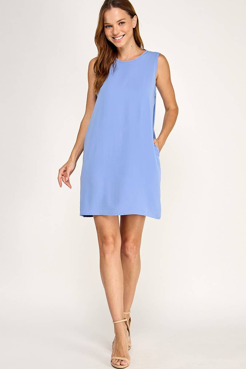 Solid Shift Dress