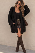 Chunky Knit Hooded Cardigan