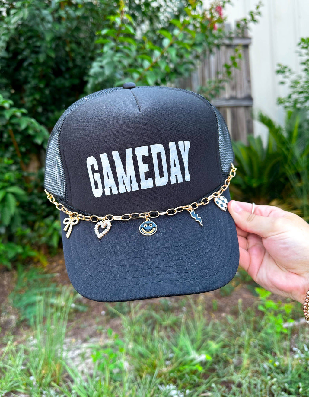 GAMEDAY Black Trucker Hat