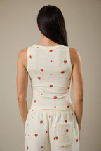 Strawberry Scoop Neck Tank Top