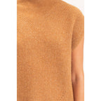 Sleeveless High Neck Sweater