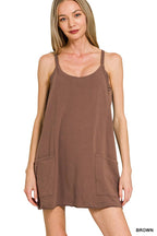 Mini Dress With Built In Shorts