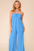 Beach Summer Day Airlflow Halter Jumpsuit