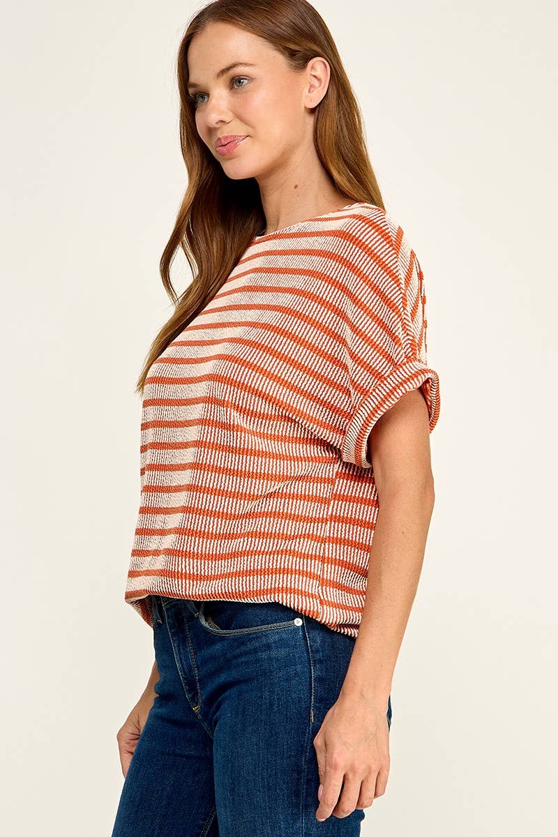 Stripe Rib Top