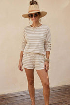 Sand Stripe Lounge Set