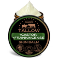 Tallow, Castor, & Frankincense Skin Balm | 2 oz Glass Jar