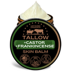 Tallow, Castor, & Frankincense Skin Balm | 2 oz Glass Jar