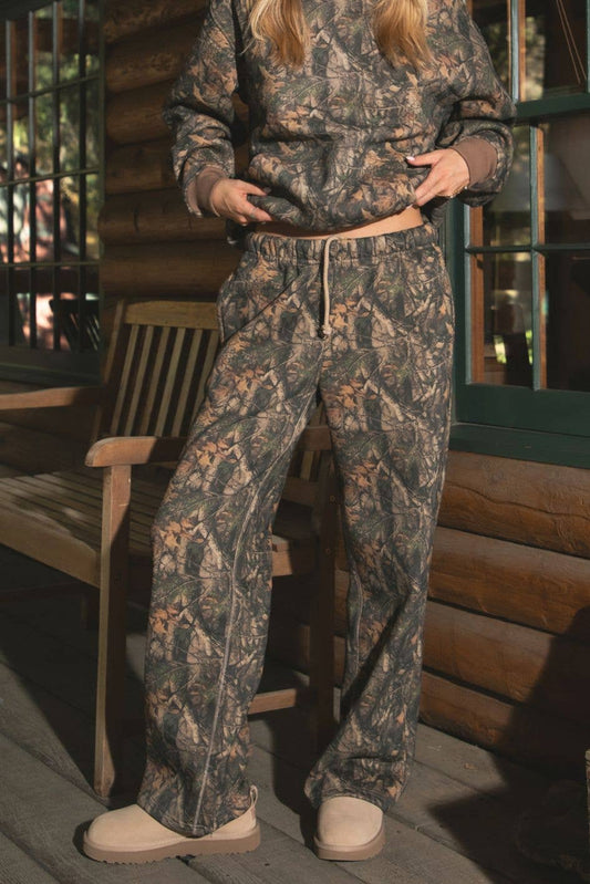 Dark Woodland Camo Lounge Fleece Sweatpants