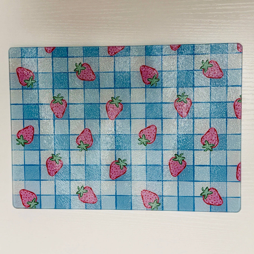 Strawberry Glass Cutting Board