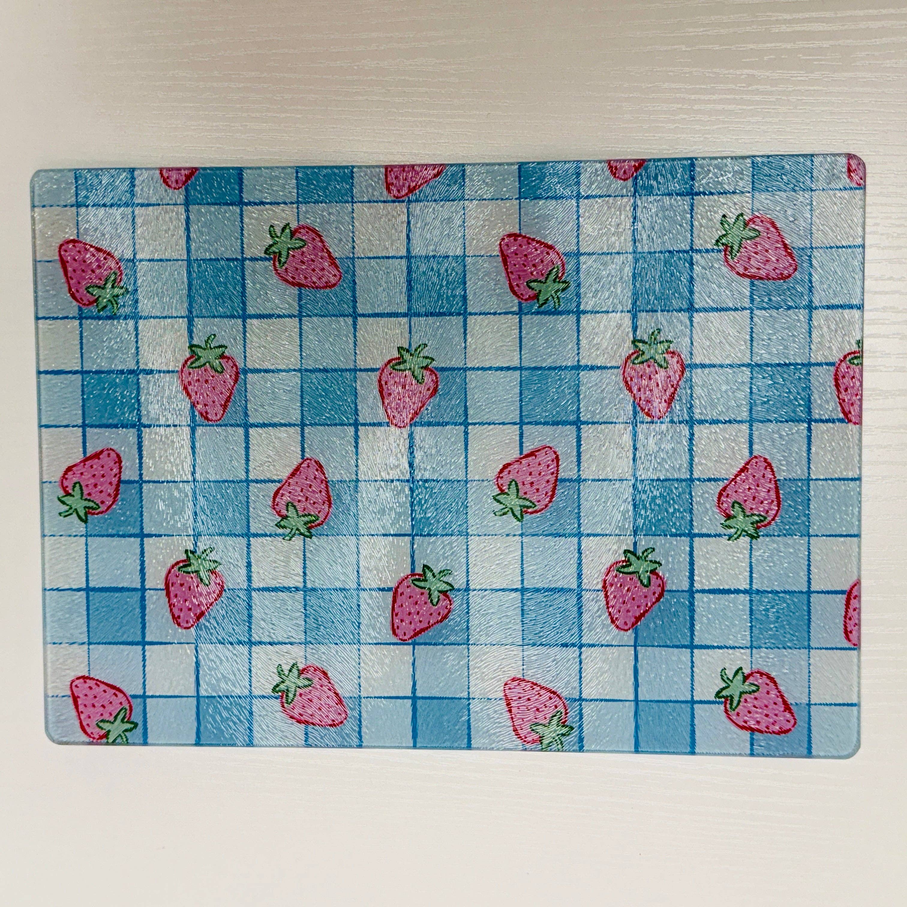 Strawberry Glass Cutting Board